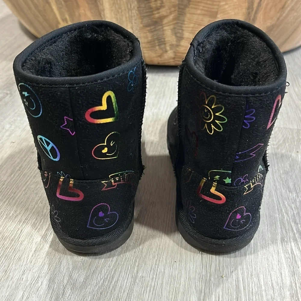 The children’s place girls chalet faux fur doodle boot